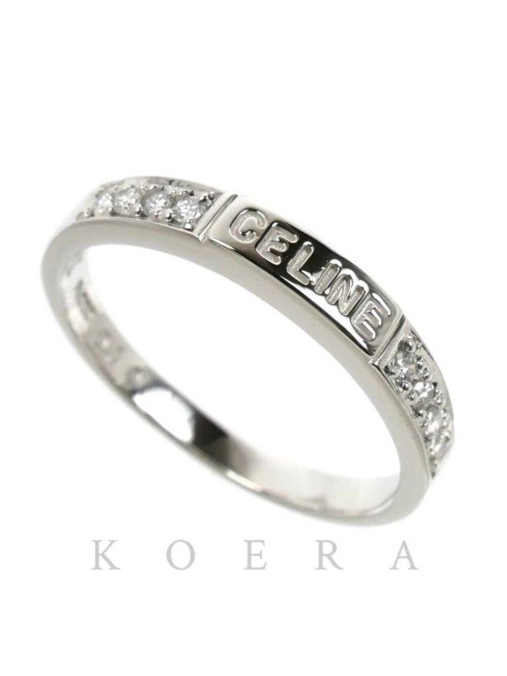Celine Platinum Ring Diamond Vintage